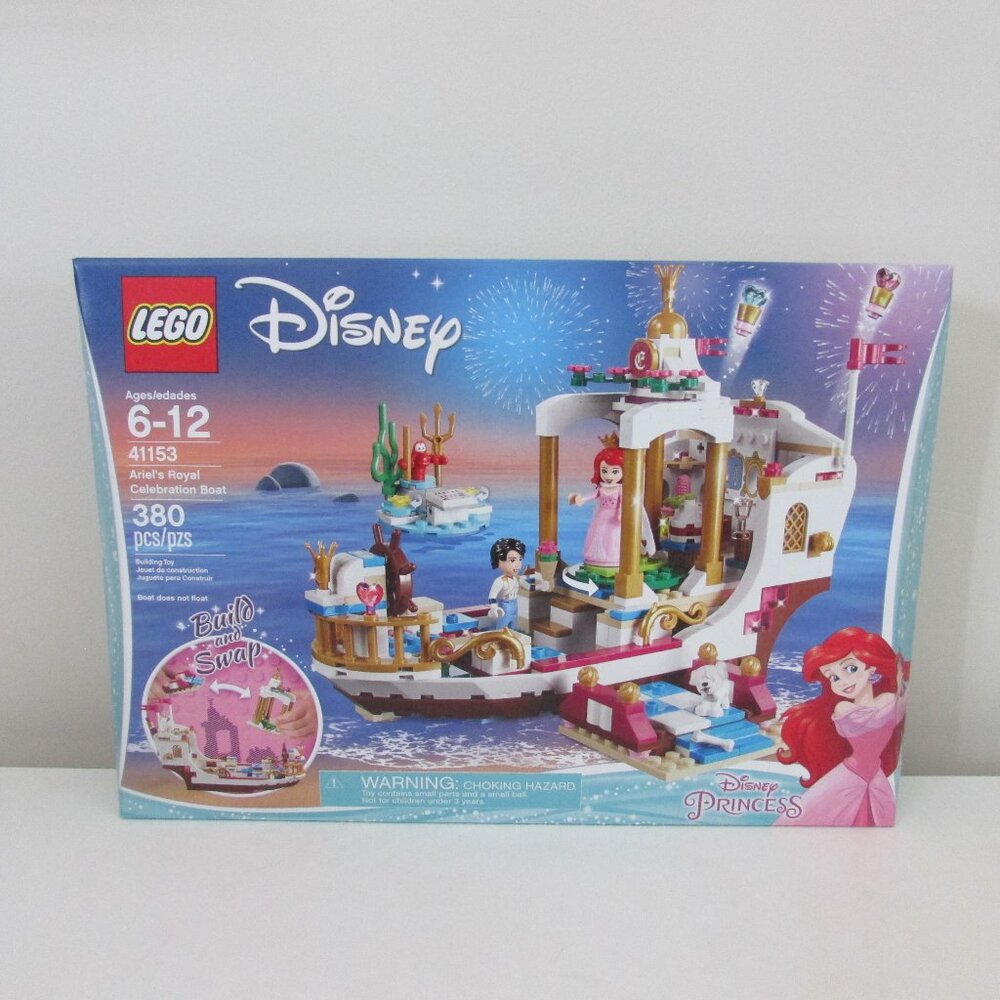 NEW Lego Disney Ariel's Royal Celebration Boat Set 41153, retired